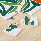 Valentijnsdag paar kleurrijk legpuzzel (Zijkant)