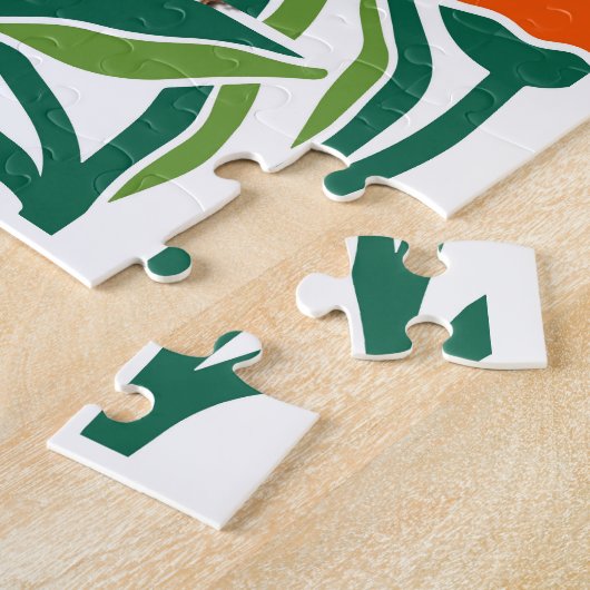 Valentijnsdag paar kleurrijk legpuzzel (Zijkant)