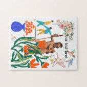 Valentijnsdag paar kleurrijk legpuzzel (Horizontaal)