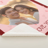 Valentijnsdag paar Sherpa deken harten (3/4)