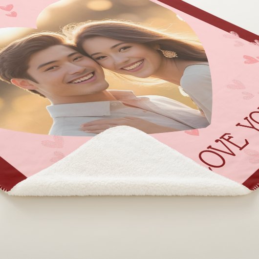 Valentijnsdag paar Sherpa deken harten (3/4)