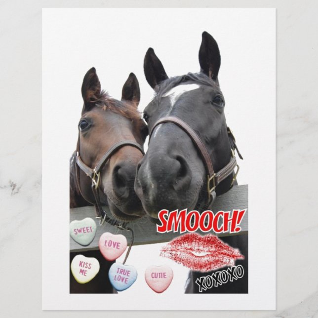 Valentijnsdag paarden (Voorkant)