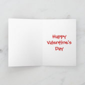 Valentijnsdag paarden feestdagen kaart (Binnen)