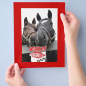 Valentijnsdag paarden flyer (Hand)