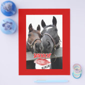 Valentijnsdag paarden flyer (Enkel)