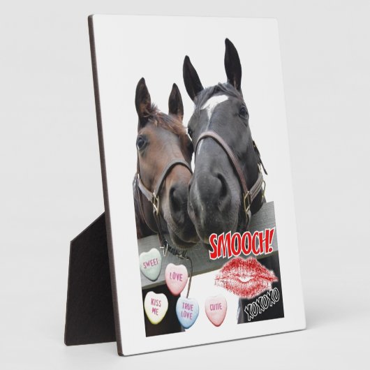 Valentijnsdag paarden fotoplaat (Zijkant)