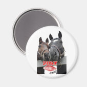 Valentijnsdag paarden magneet (Voorkant / Achterkant)