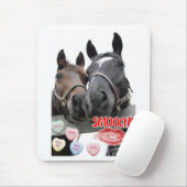 Valentijnsdag paarden muismat (Met muis)