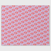  Valentijnsdag Paarse Waterverf Cadeaupapier (Vlak)