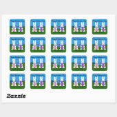 Valentijnsdag paasbunny #7 Stickers (Vel)