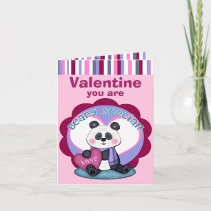 Valentijnsdag Panda Beer Wenskaart Feestdagen Kaart