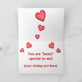 Valentijnsdag Panda Beer Wenskaart Feestdagen Kaart (Binnen)