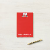 Valentijnsdag Panda Homeschool Co-op Post-it® Notes (Op bureau)
