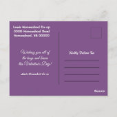 Valentijnsdag Panda van Uw Homeschool Co op Briefkaart (Achterkant)