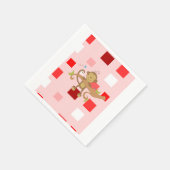 Valentijnsdag Paper Napkins, aap Servet (Hoek)