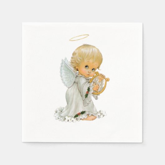 Valentijnsdag Paper Napkins, Angel Servet (Voorkant)