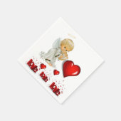 Valentijnsdag Paper Napkins, Angel Servet (Hoek)
