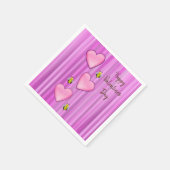 Valentijnsdag Paper Napkins, Bee Servet (Hoek)