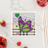 Valentijnsdag Paper Napkins, Butterfly Servet (Insitu)