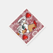 Valentijnsdag Paper Napkins, Chicken Servet (Hoek)