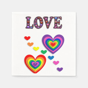 Valentijnsdag Paper Napkins, Love Servet