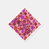 Valentijnsdag Paper Napkins, Love Servet (Hoek)