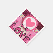 Valentijnsdag Paper Napkins, Love Servet (Hoek)