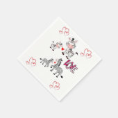 Valentijnsdag Paper Napkins Servet (Hoek)