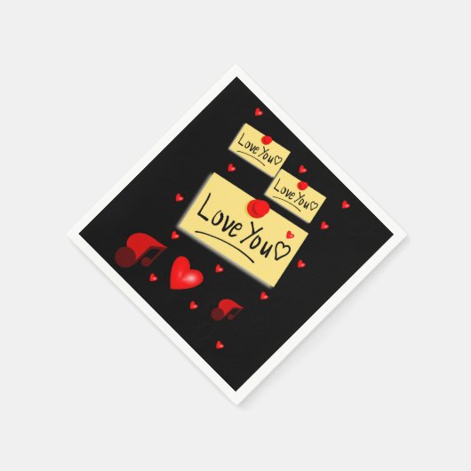 Valentijnsdag Paper Napkins Servet (Hoek)
