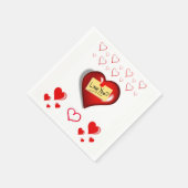 Valentijnsdag Paper Napkins Servet (Hoek)