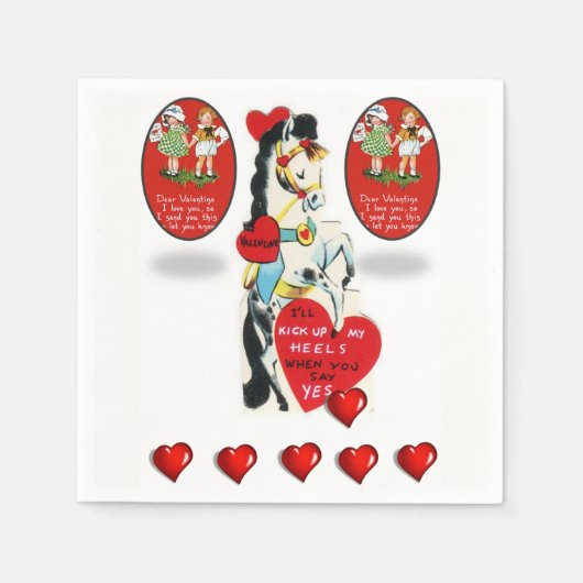 Valentijnsdag Paper Napkins Servet (Voorkant)