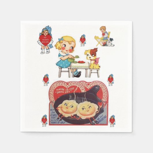 Valentijnsdag Paper Napkins Servet (Voorkant)