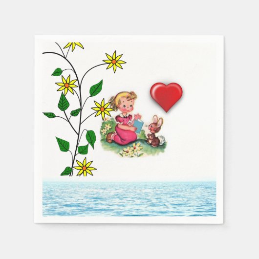 Valentijnsdag Paper Napkins Servet (Voorkant)