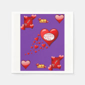 Valentijnsdag Paper Napkins Servet (Voorkant)