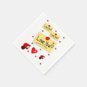 Valentijnsdag Paper Napkins Servet (Hoek)