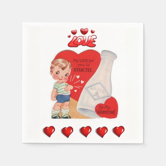 Valentijnsdag Paper Napkins Servet (Voorkant)