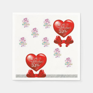 Valentijnsdag Paper Napkins Servet