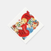 Valentijnsdag Paper Napkins Servet (Hoek)