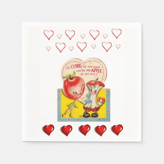 Valentijnsdag Paper Napkins Servet (Voorkant)