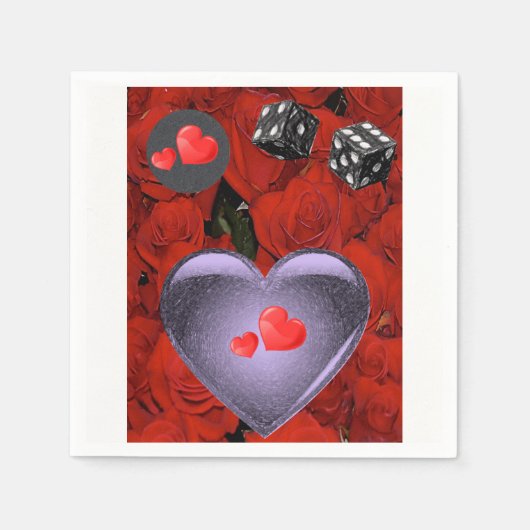 Valentijnsdag Paper Napkins Servet (Voorkant)
