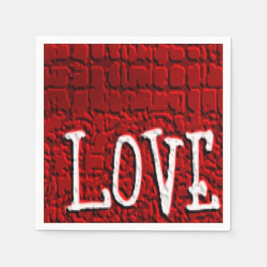 Valentijnsdag Paper Napkins Servet (Voorkant)