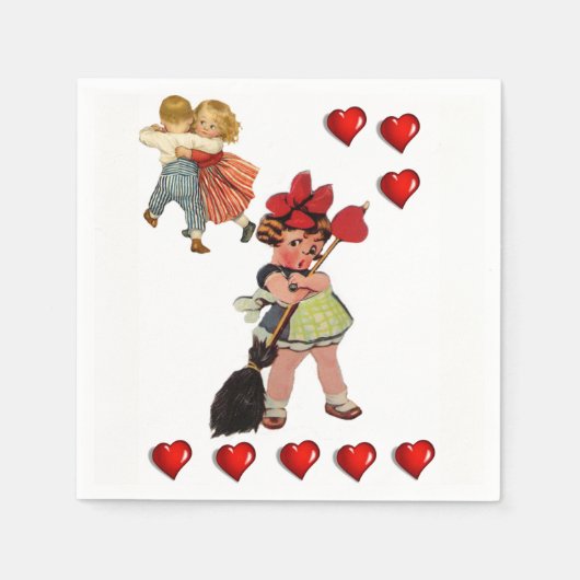 Valentijnsdag Paper Napkins Servet (Voorkant)