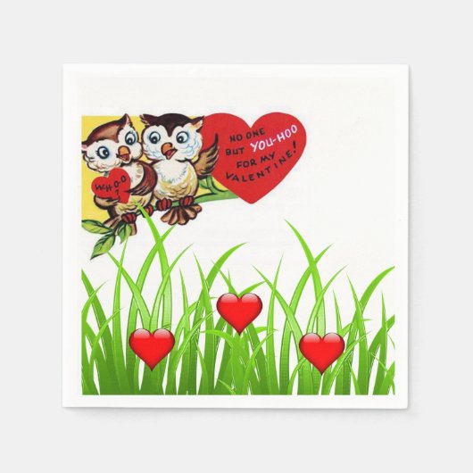 Valentijnsdag Paper Napkins Servet (Voorkant)