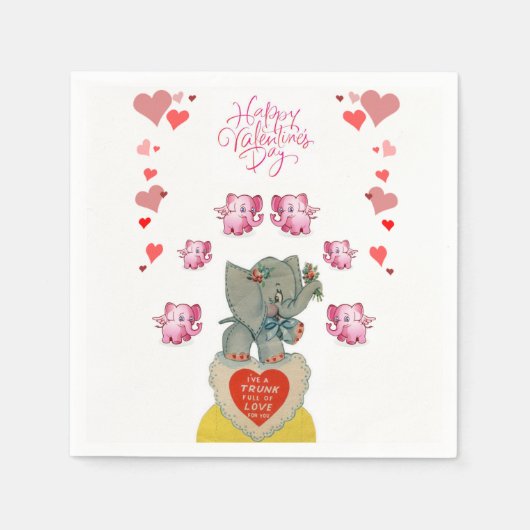 Valentijnsdag Paper Napkins Servet (Voorkant)