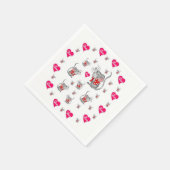 Valentijnsdag Paper Napkins Servet (Hoek)