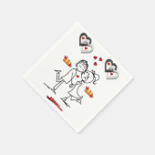 Valentijnsdag Paper Napkins Servet (Hoek)