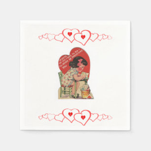 Valentijnsdag Paper Napkins Servet