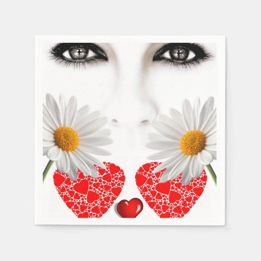 Valentijnsdag Paper Napkins Servet (Voorkant)