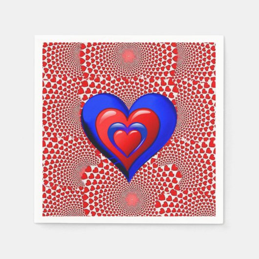 Valentijnsdag Paper Napkins Servet (Voorkant)