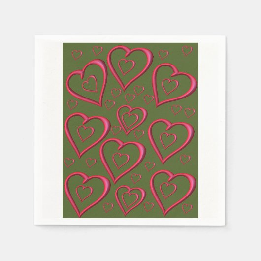 Valentijnsdag Paper Napkins Servet (Voorkant)